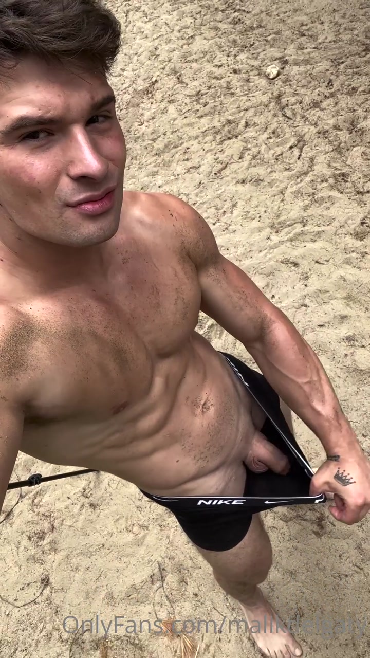 Getting dirty in the sand after a workout outdoors - Malik Delgaty (malikdelgaty)