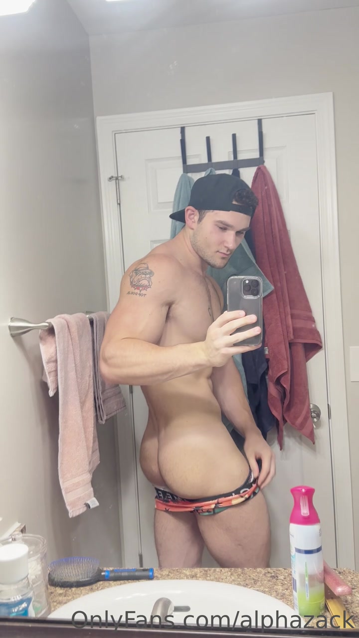 Showing off my ass and cock in the bathroom - Zack (alphazack)