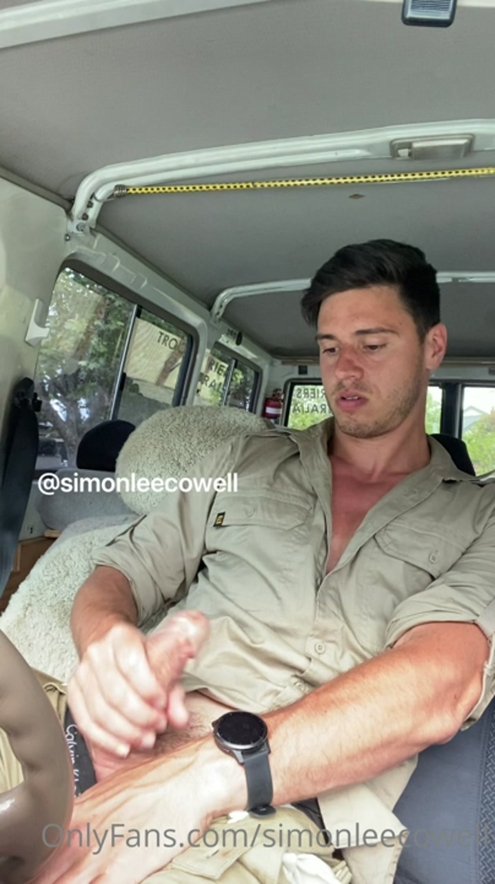 Stroking my cock in my car - Simon Lee-Cowell (simonleecowell)