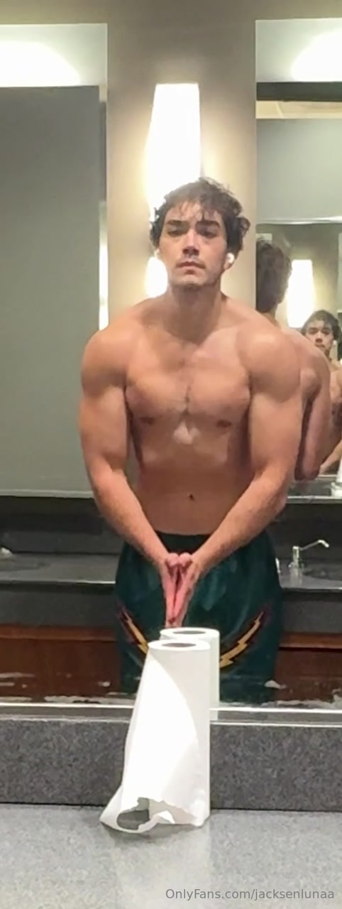 Flexing after a workout - Jacksen Luna