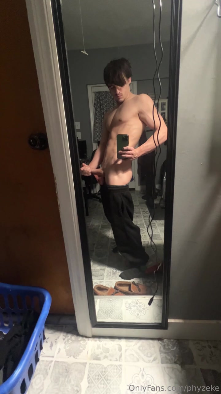 Slowly stroking my cock