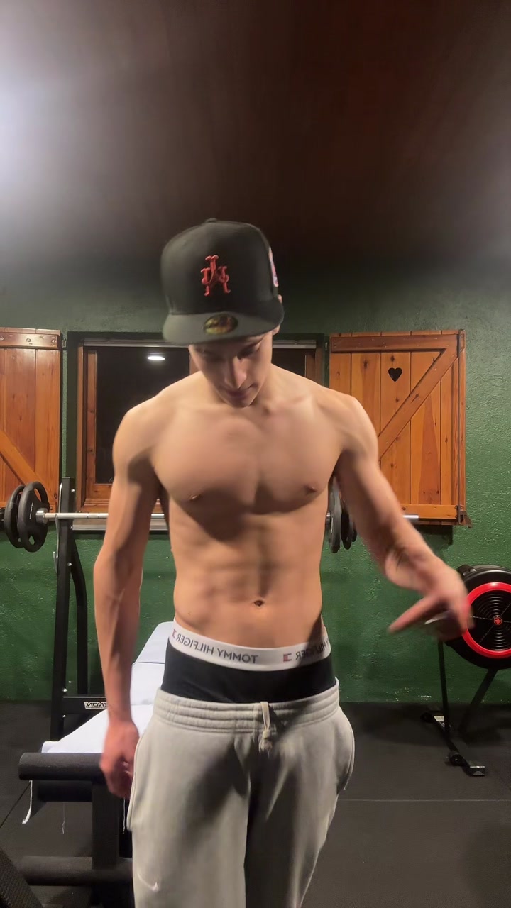 Showing off my body during a workout